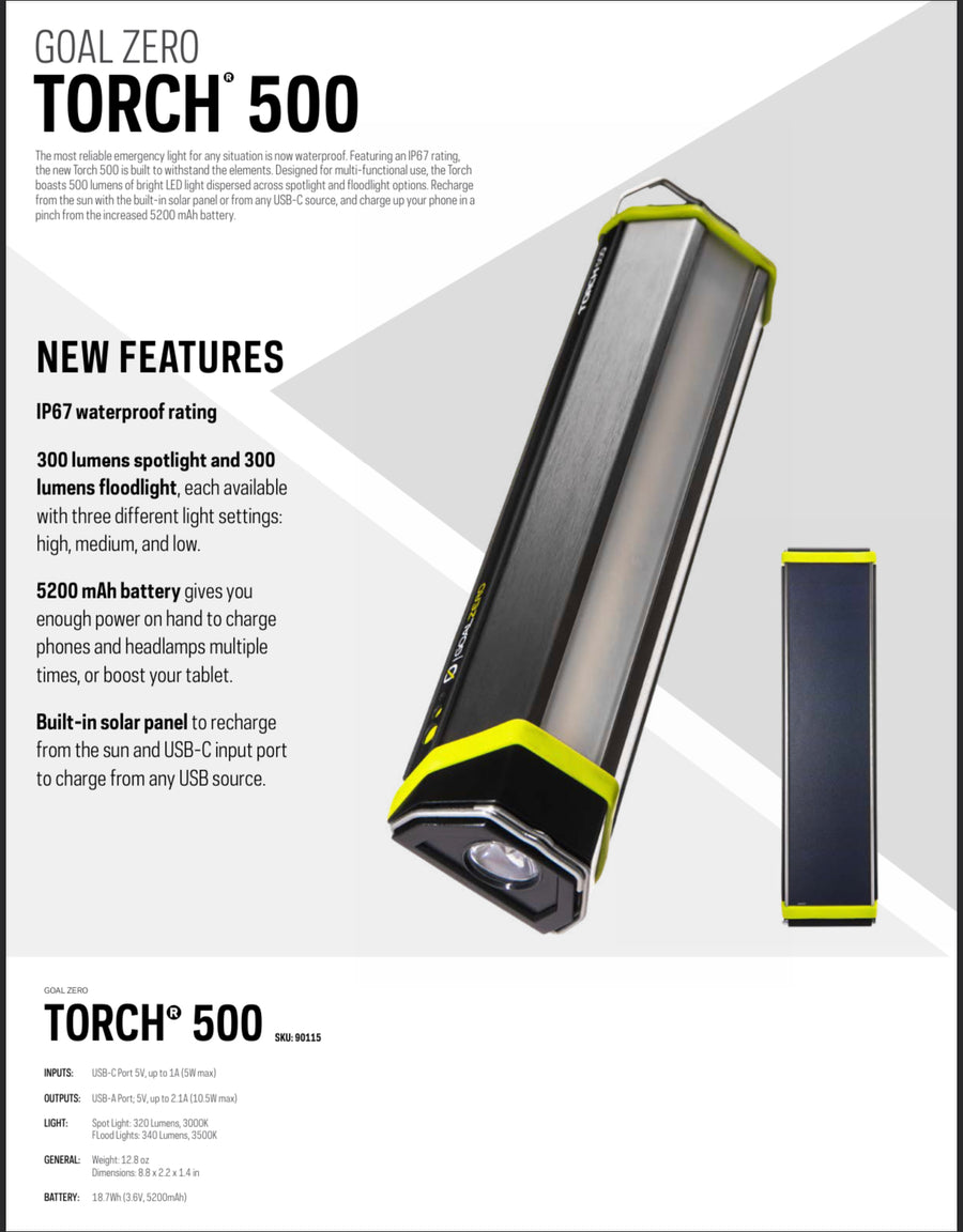 Goal Zero Torch 500 多用途電筒